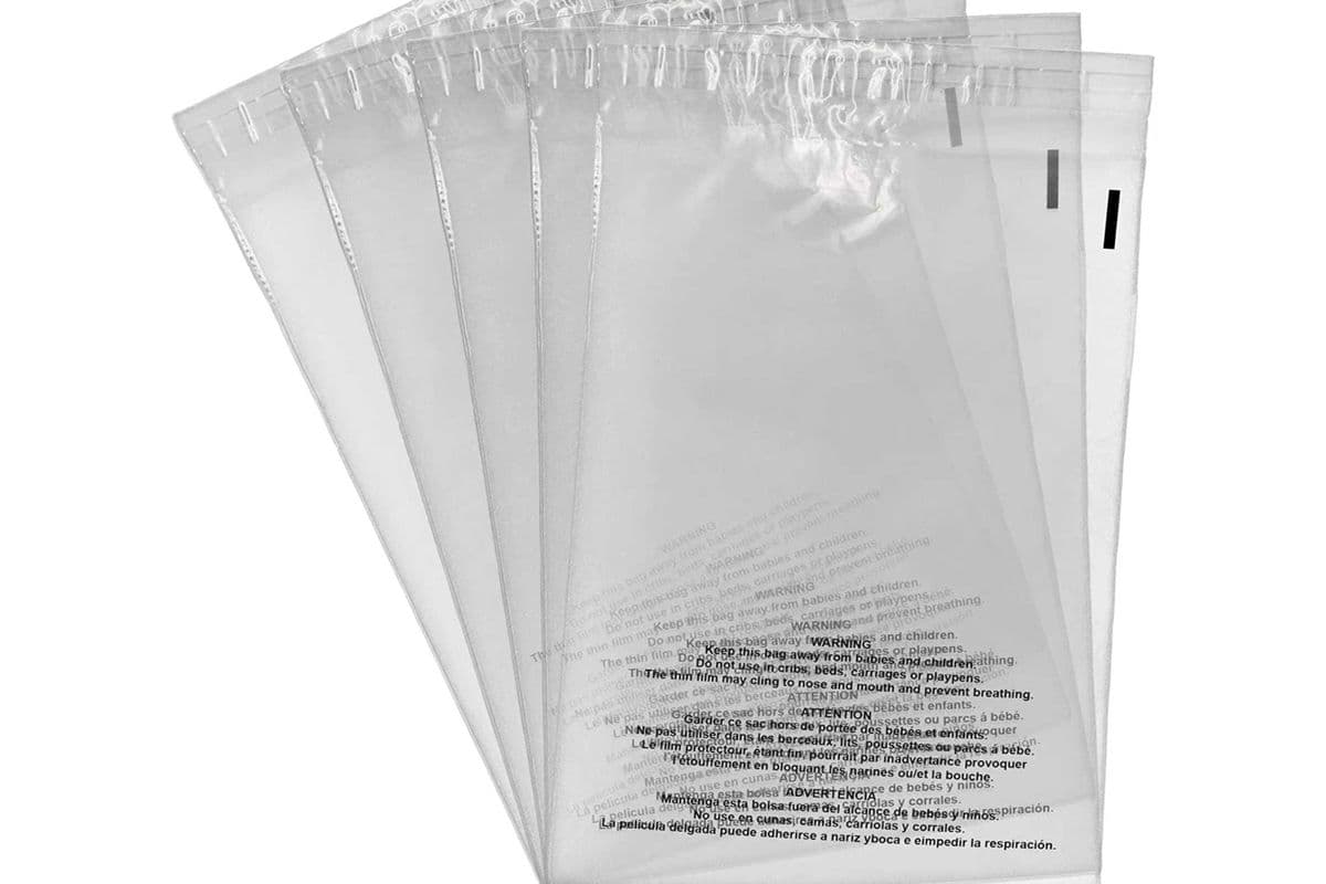 Clear Poly Bags - Regular (100 Pack)