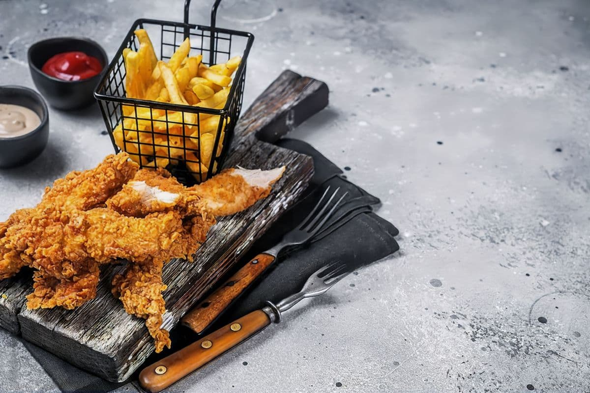 Chicken Tenders (5 pcs) with fries