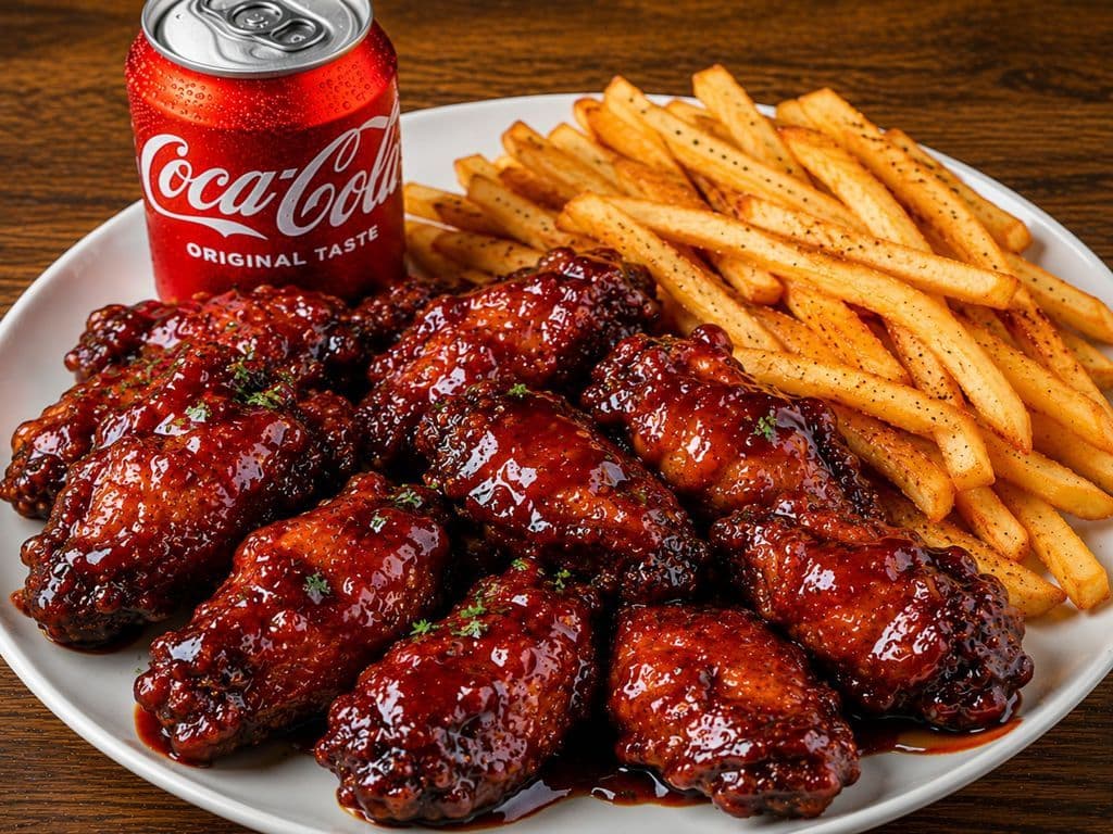 Honey BBQ Wings Meal (10 pcs)