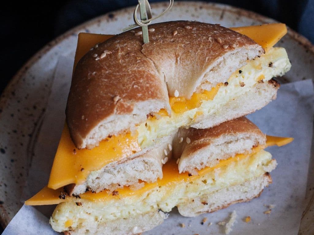 Cheeze and Egg Bagel