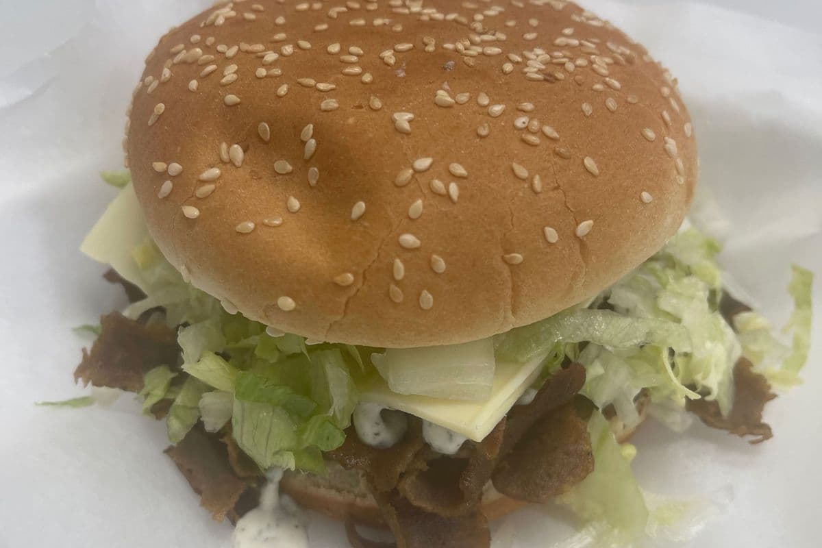 Donair Burger With Tzatziki sauce