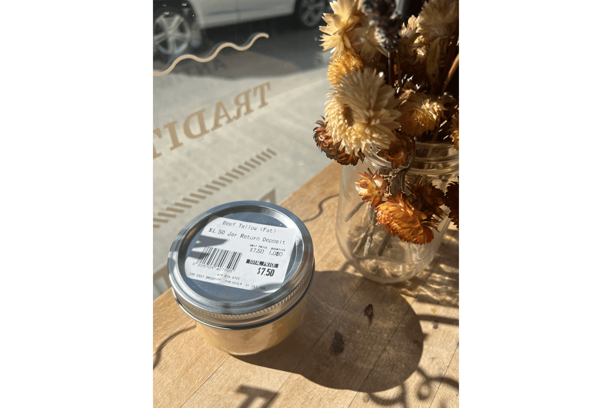 Grass-Fed Beef Tallow/Lard (Rendered Beef Fat) (150g)