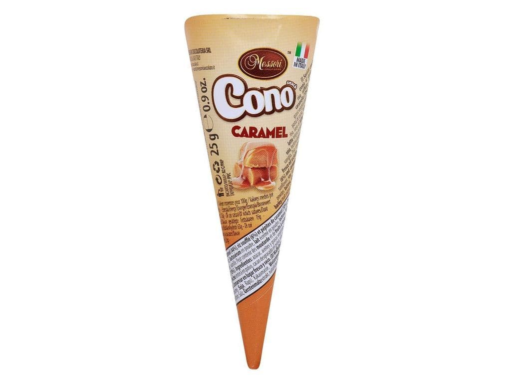 Messori Cono Caramel Chocolat Waffle Cone 25g