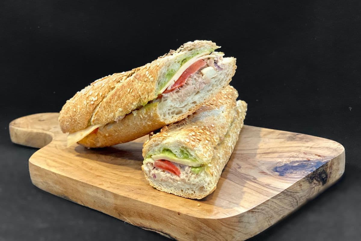 Sandwich Thon, Orange et Pommes