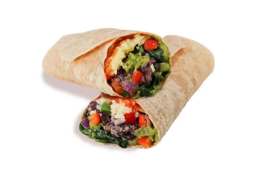 Guacamole Black Bean Wrap