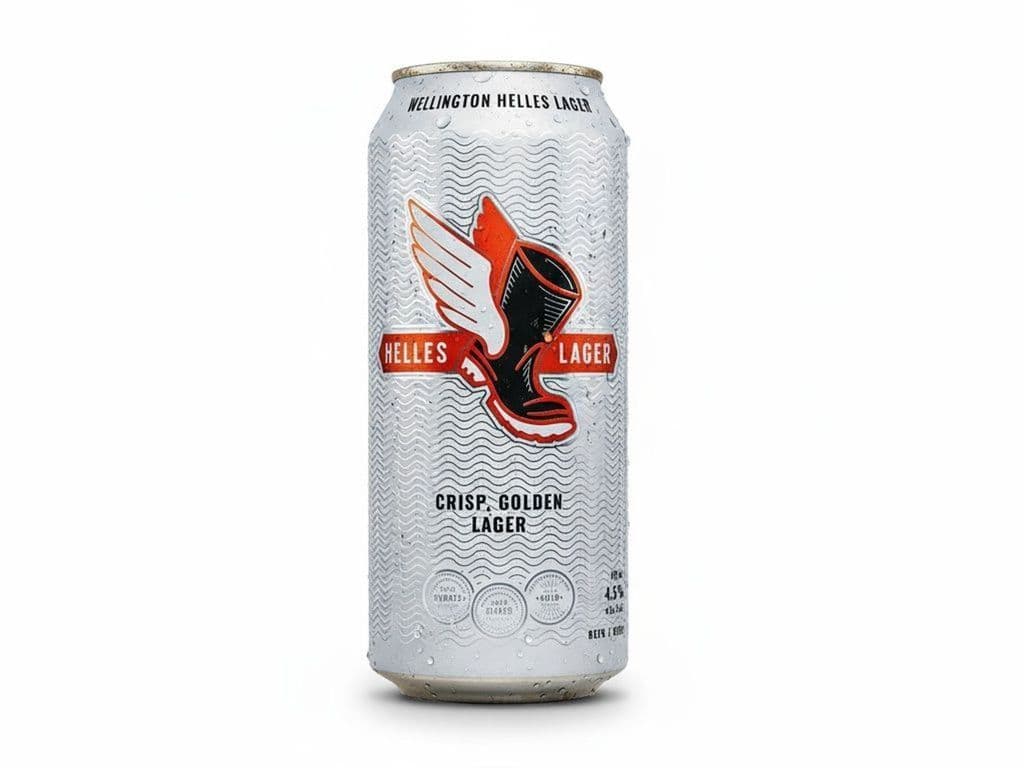 Wellington Brewery - Helles Lager, Individual 473ml beer can (4.5% ABV)