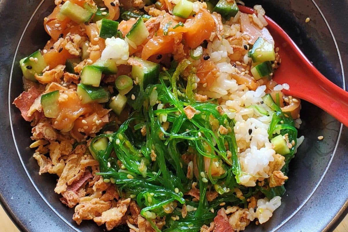 701 Poke with Salmon