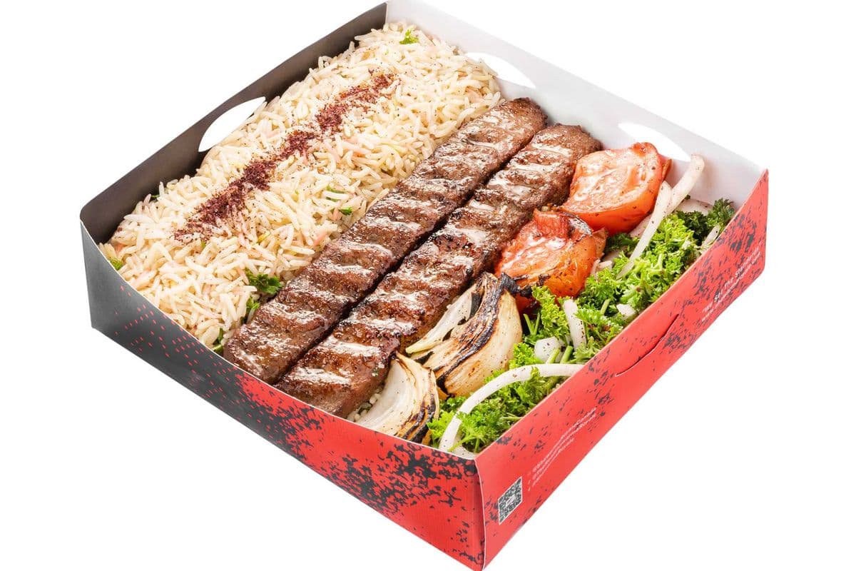 Kabab on Rice