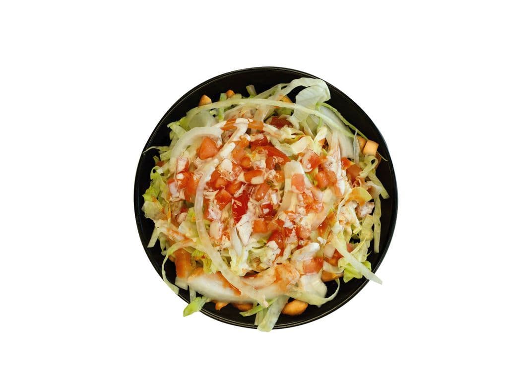 Spicy Veggie Salad Poutine