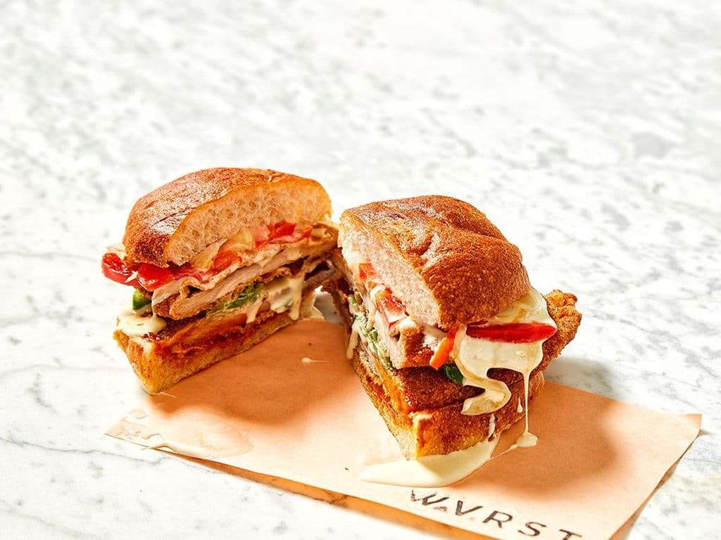 PORK SCHNITZEL SANDWICH