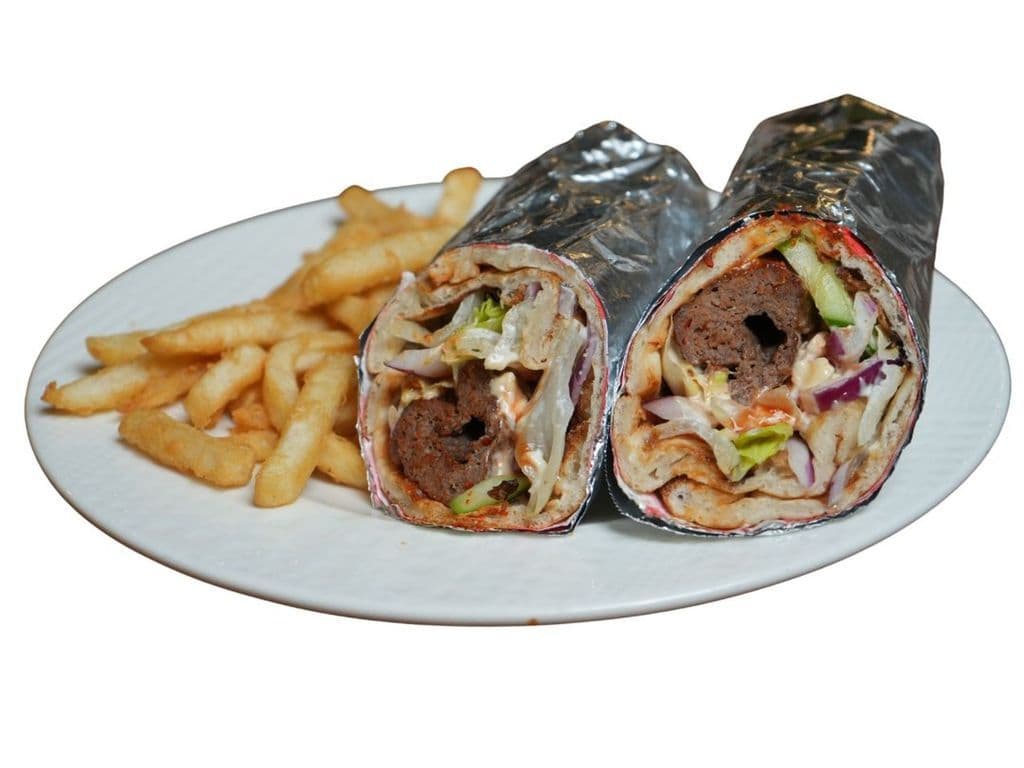 Wrap - Beef Kabab With Fries