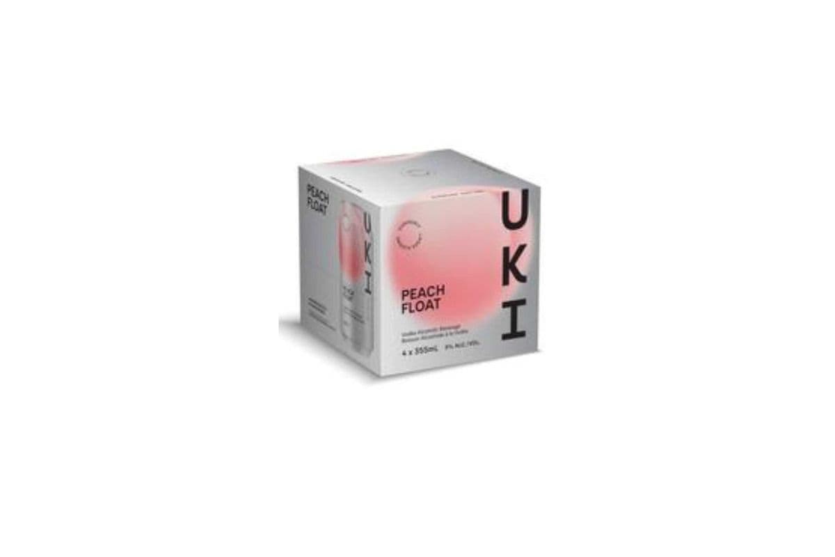 Uki Peach Float (4 Cans) (4 x 355ml)