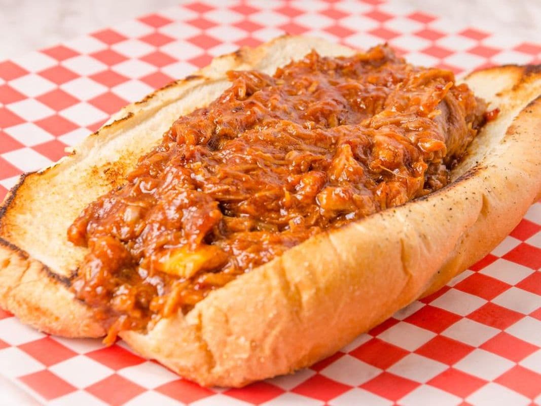 Pulled Pork and Bacon Sandwich