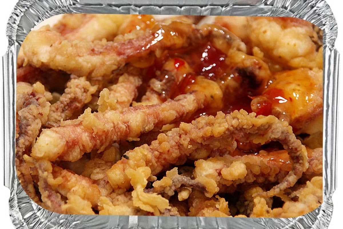Deep Fried Tentacle in Sriracha Mayo Party Tray 是拉差風味魷魚鬚派對拼盤