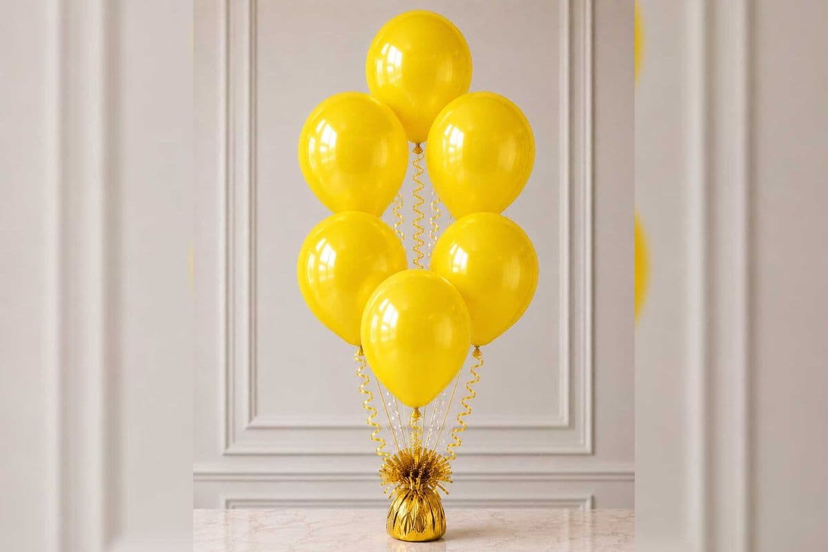 Yellow Balloon Bouquet