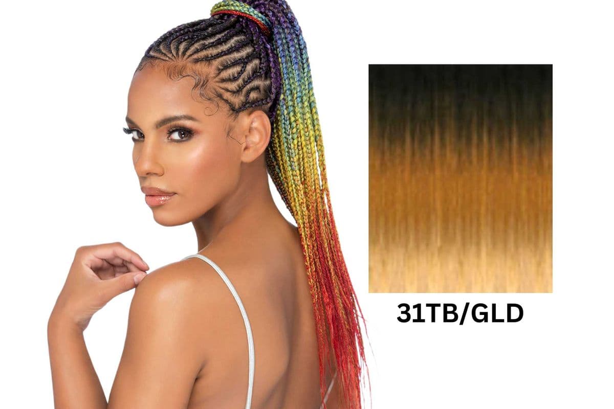 (4TPBYR) Amore Mio Pre-Stretched Samba Color Stretch Braid 55 - SMCB