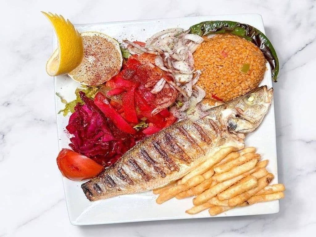 Sea Bass (Levrek) Fish Dinner
