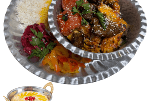 Kaseh Kebab (For 2)