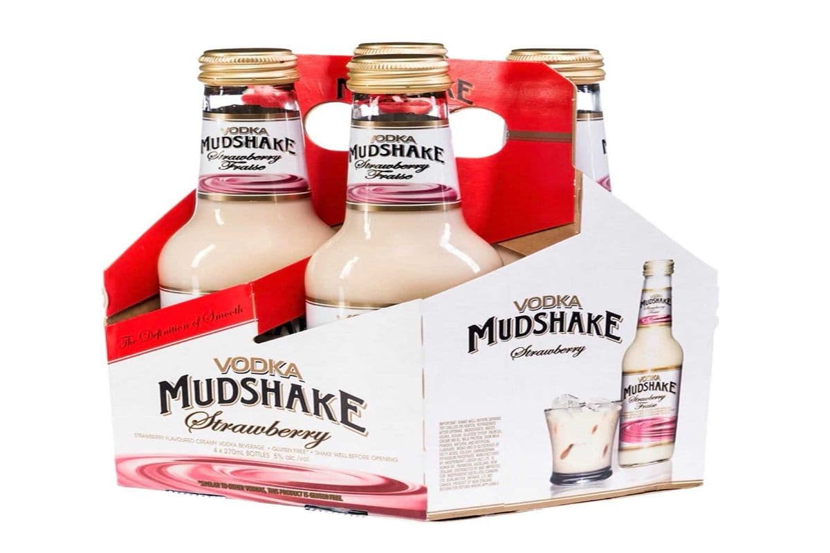VODKA MUDSHAKE STRAWBERRY (4 X 270ML) BTLS (1 x 270ML)