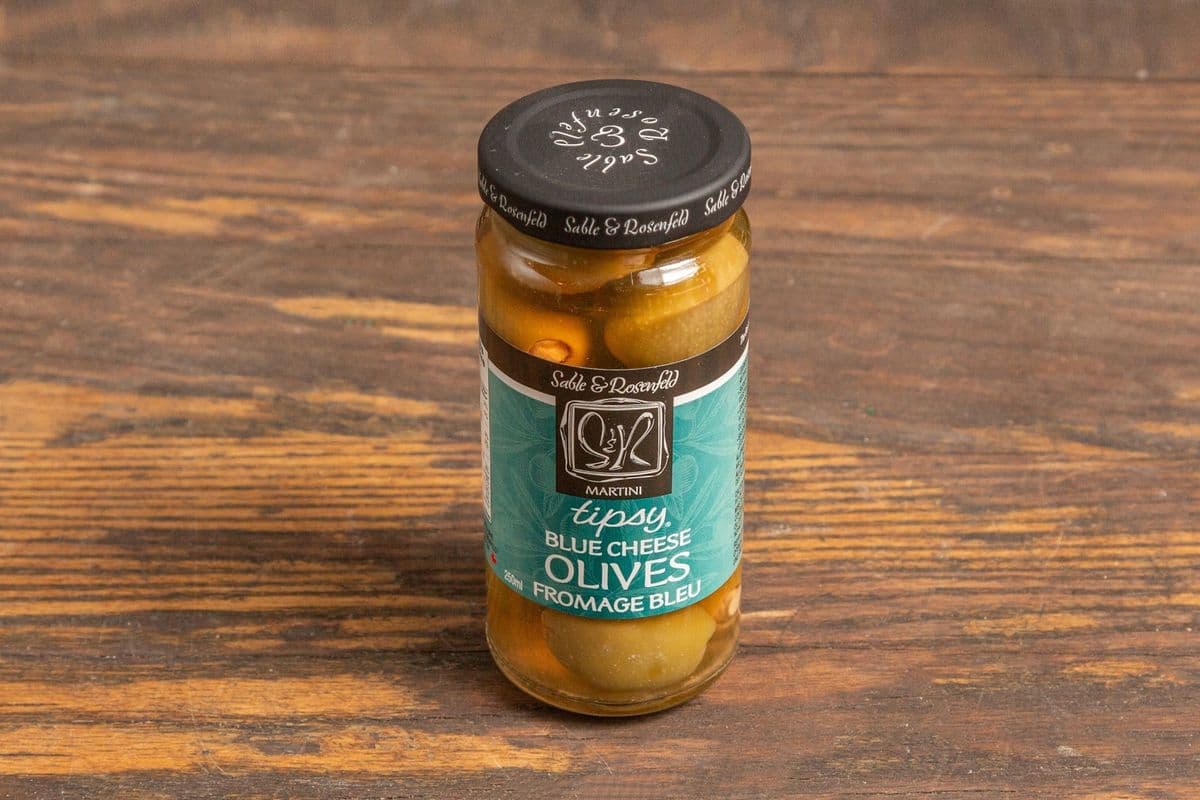 S and R Tipsy Blue Cheese Olives (250 ml)