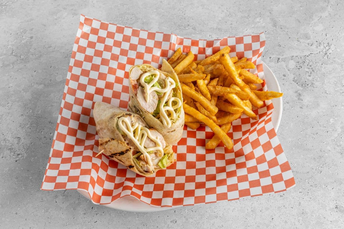 Grilled Chicken Pita Wrap