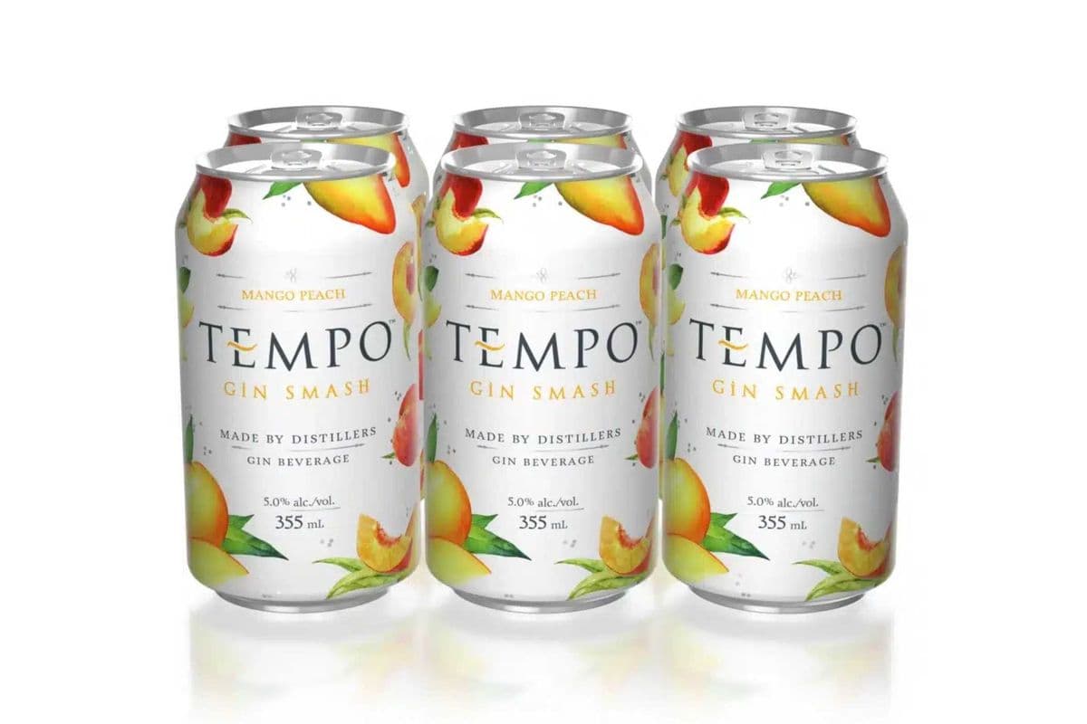 Tempo Gin Smash Mango Peach-6PK (6 x 355ml)