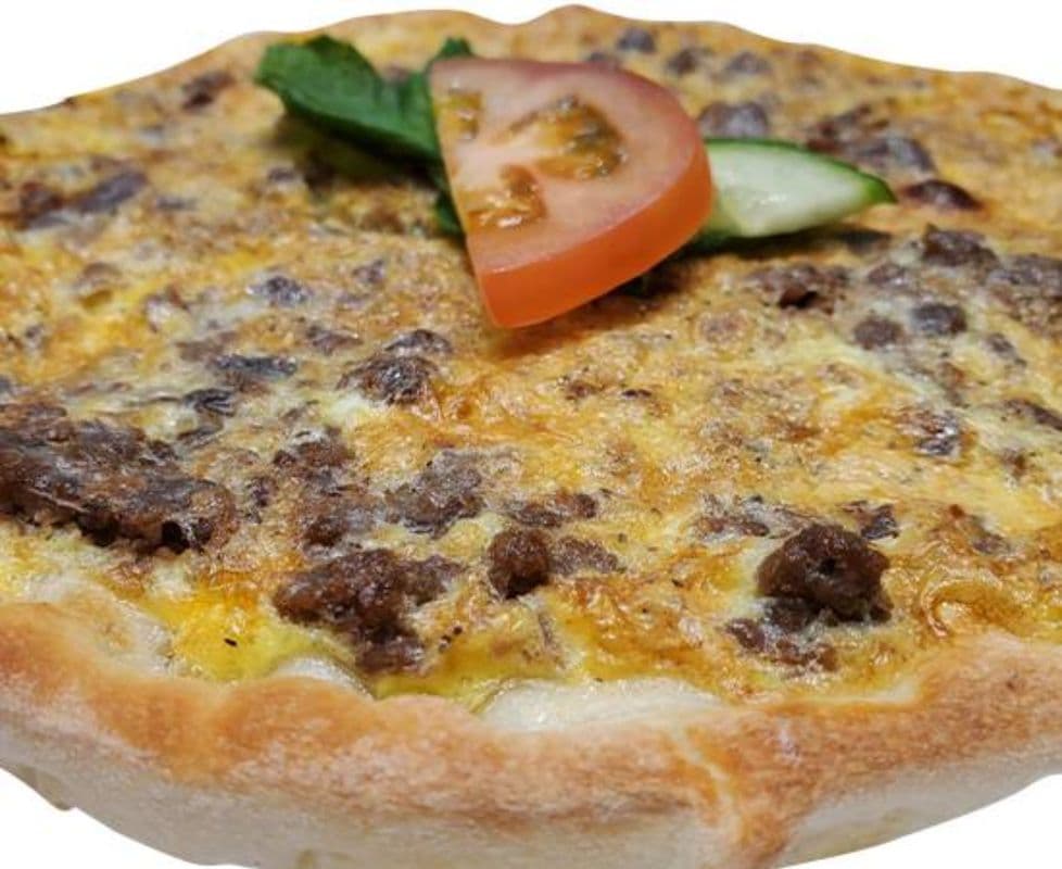 Egg and Awarma (Beef) Manakeesh