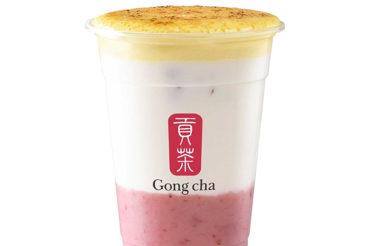 Creme Brulee Strawberry Latte