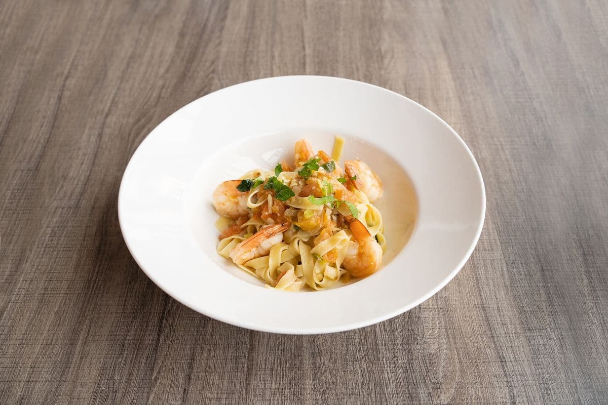 Fettucine Al Uovo Con Gamberi