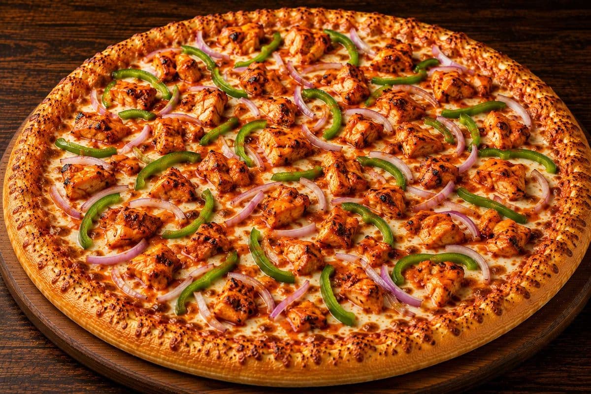 TANDOORI CHICKEN PIZZA