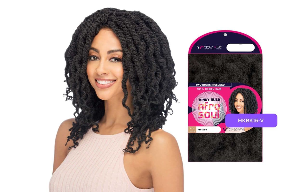 Vivica Fox Human Afro Soul Kinky Bulk 16" - HKBK16 (#1)