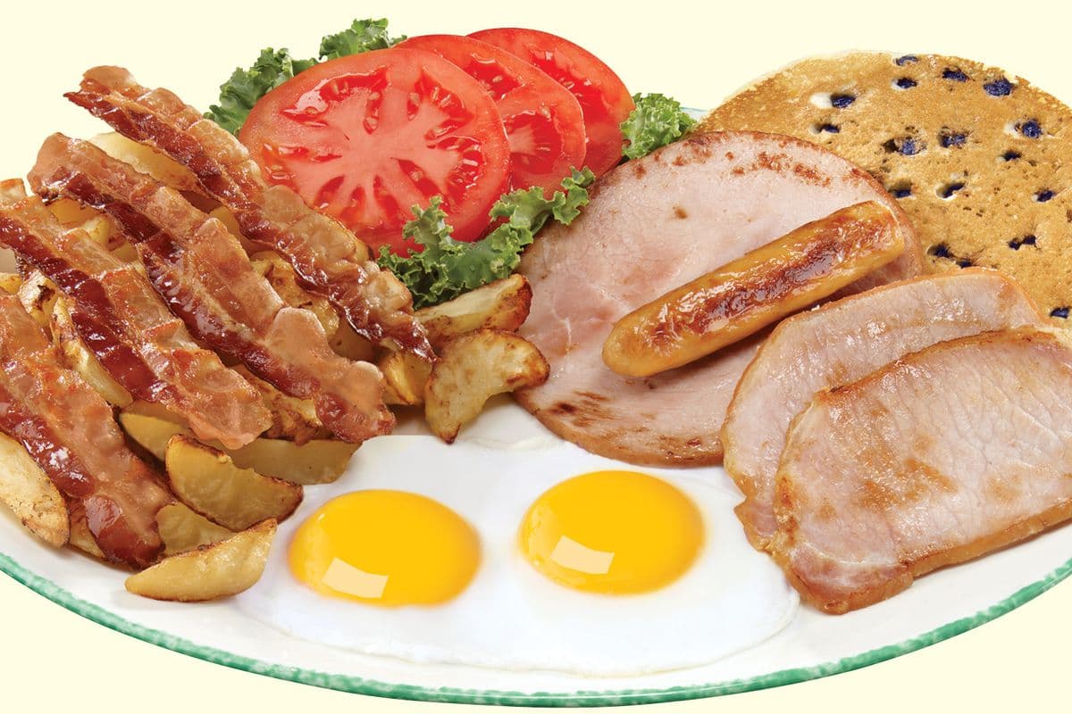 Gargantuan breakfast (1310 Cals.)