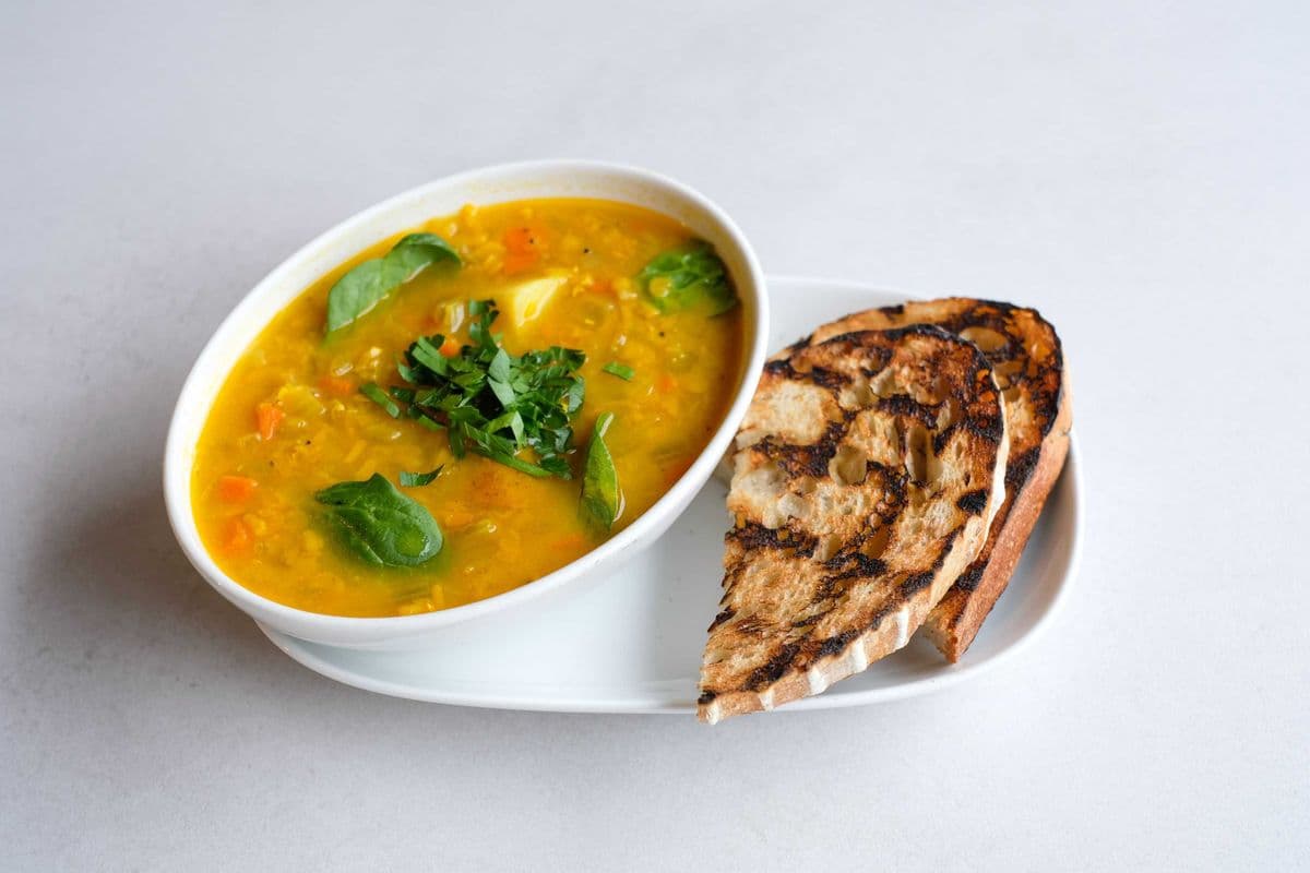 RED LENTIL & GREENS SOUP (GF,V,NF)