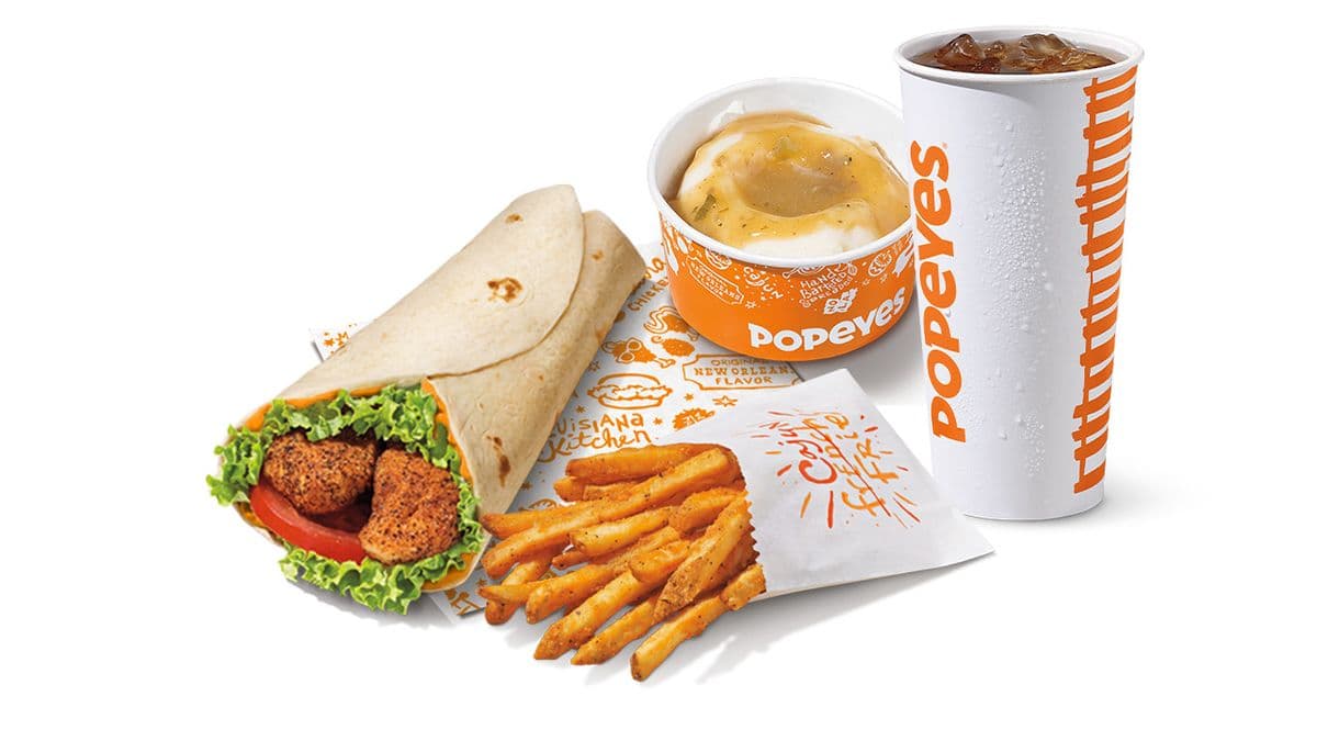 Spicy Blackened Chicken Wrap LG Combo