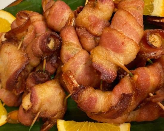 39. Shrimp Bacon Wraps (7 pcs)