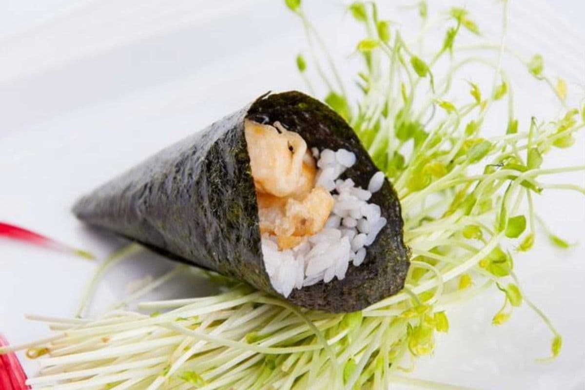 Salmon Tempura Temaki Hand Roll