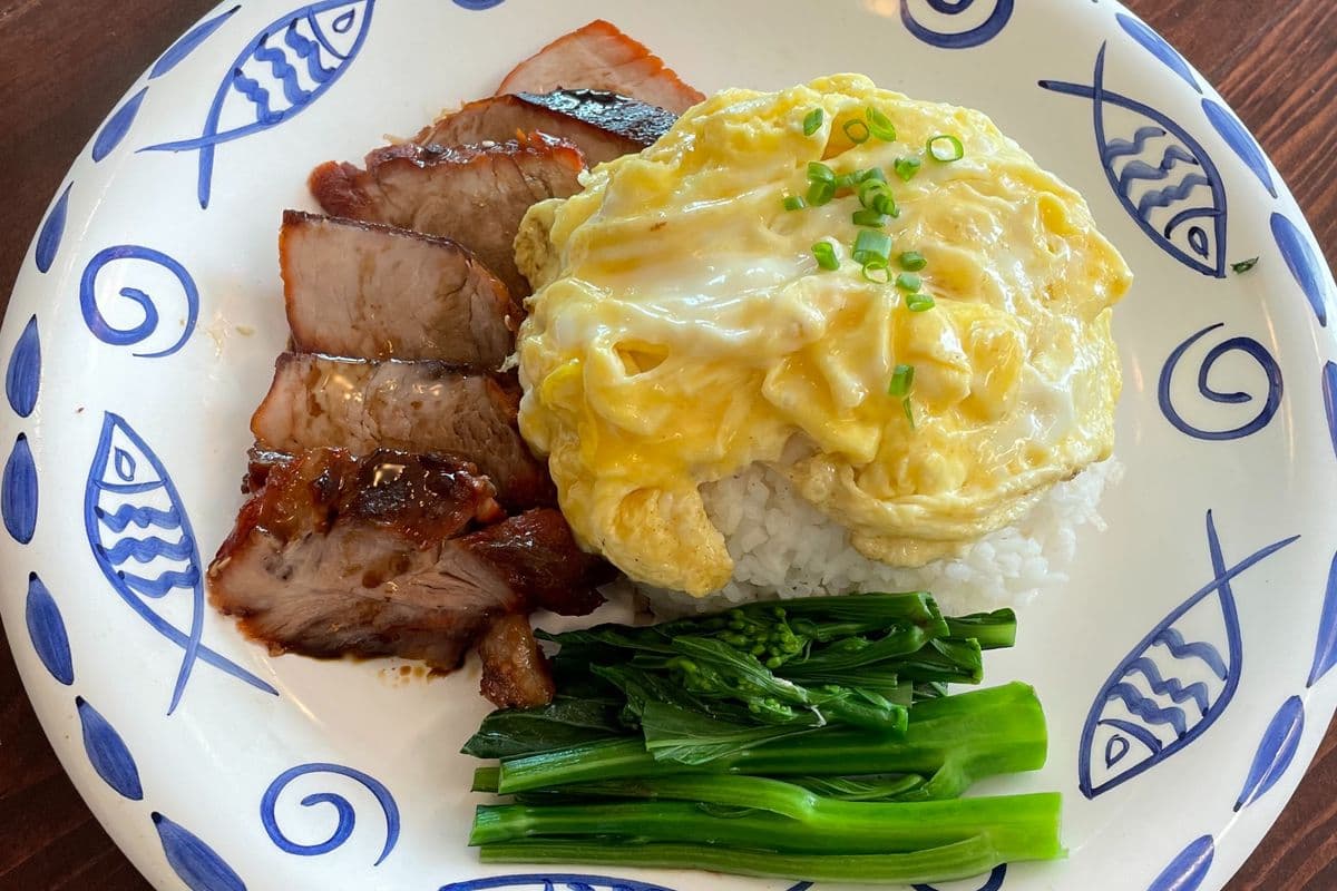 H5 - BBQ Pork (Cha Siu) with Scrambled Egg with Rice 時菜叉燒炒蛋飯