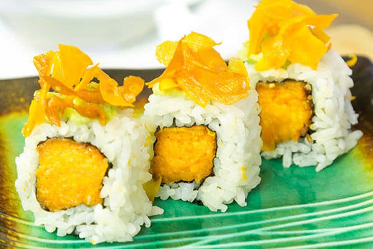 56. Sweet Potato Tempura Hoso Maki (6 pcs)