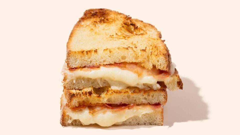 Cheese & bacon grilled cheese
