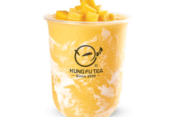G6. Frappé yogourt à la mangue (perles non-disponible) / Mango Yogurt Slush (pearls not available)