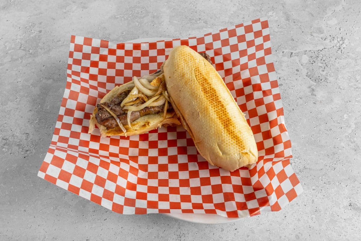 N. Y. Steak on a Bun