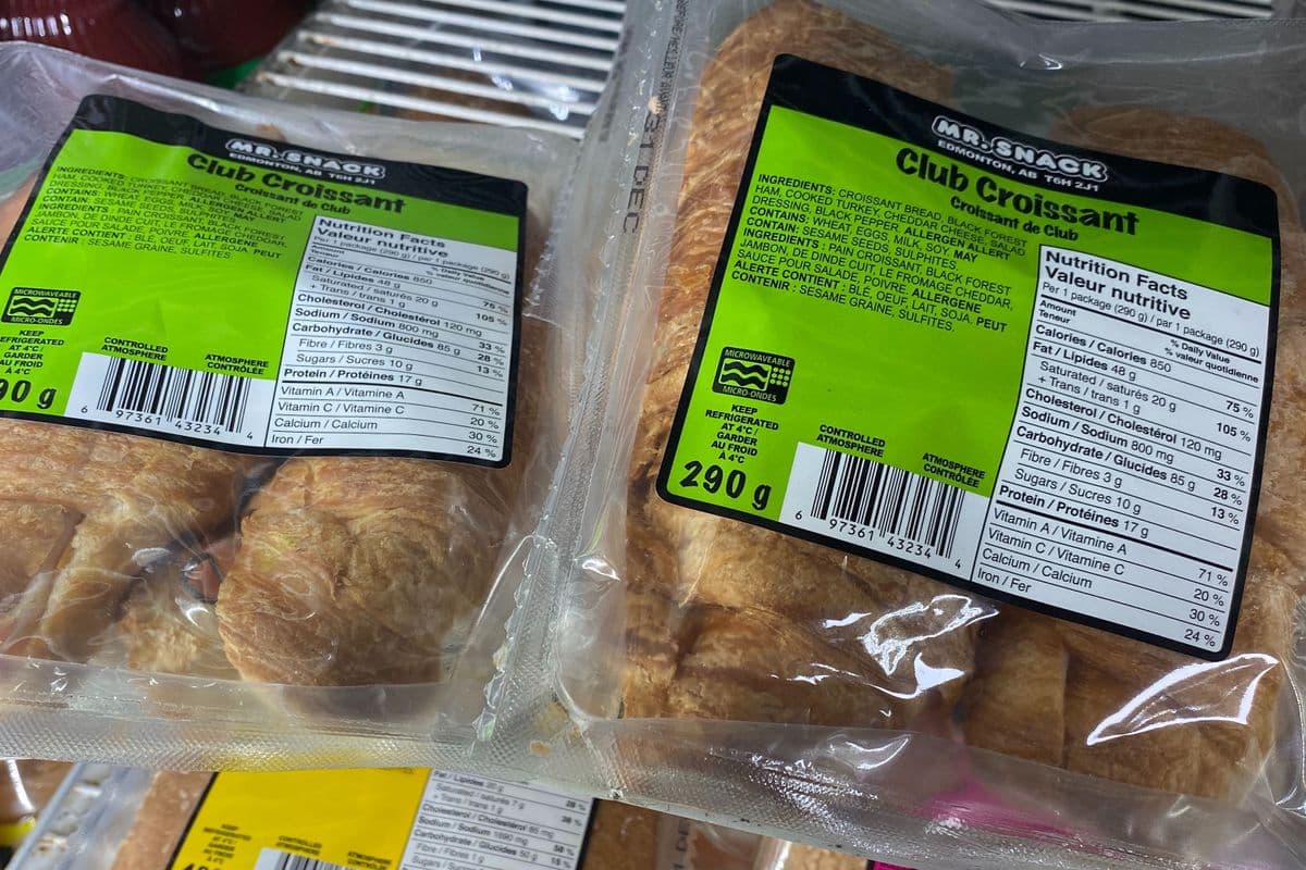 Club Croissant (290g) (850 Cal)