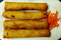 59. Deep-Fried Vegetarian Spring Rolls (4 pcs)