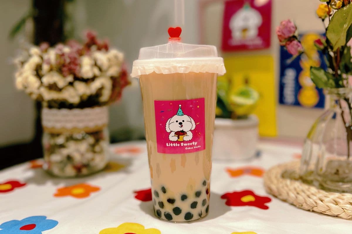Durian Pearls milk tea (600ml)