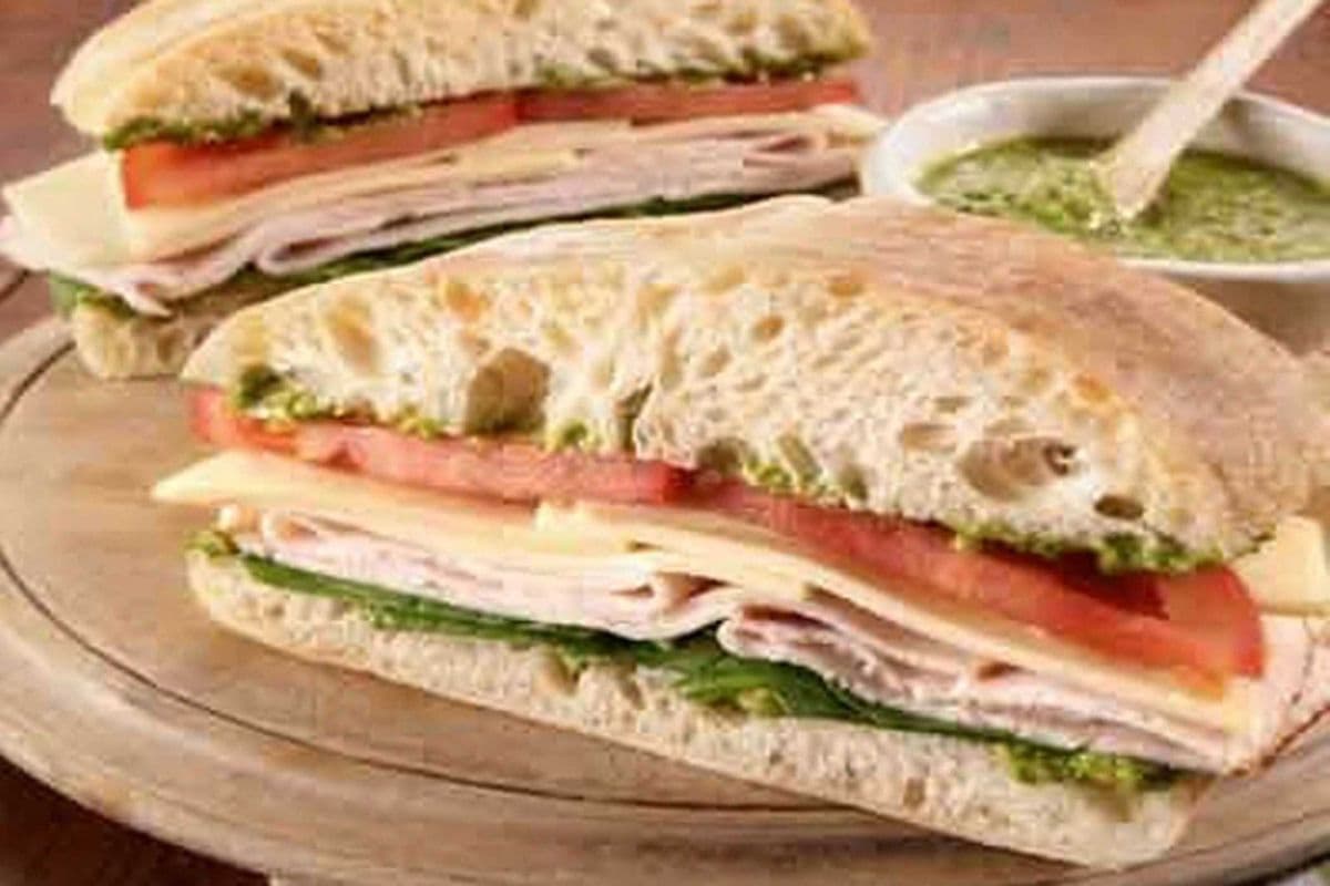 Grilled Pesto Turkey Panini