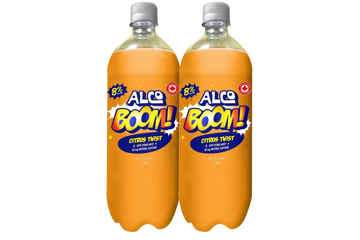 PAIR - 2 x 1L AlcoBoom Citrus Twist (ABV 8%) (1 x 2L)