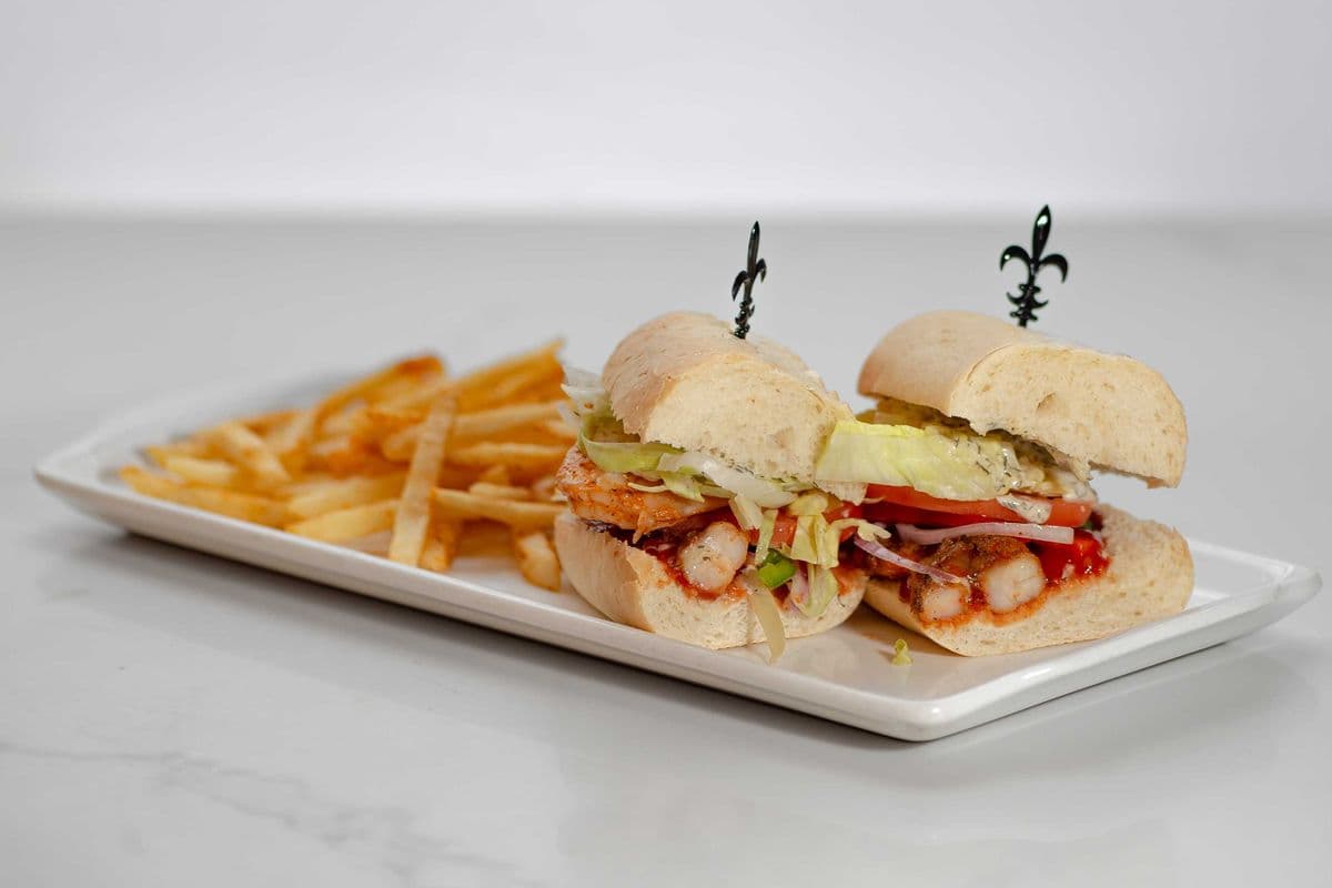 Grilled Blackened Catfish Po'boy