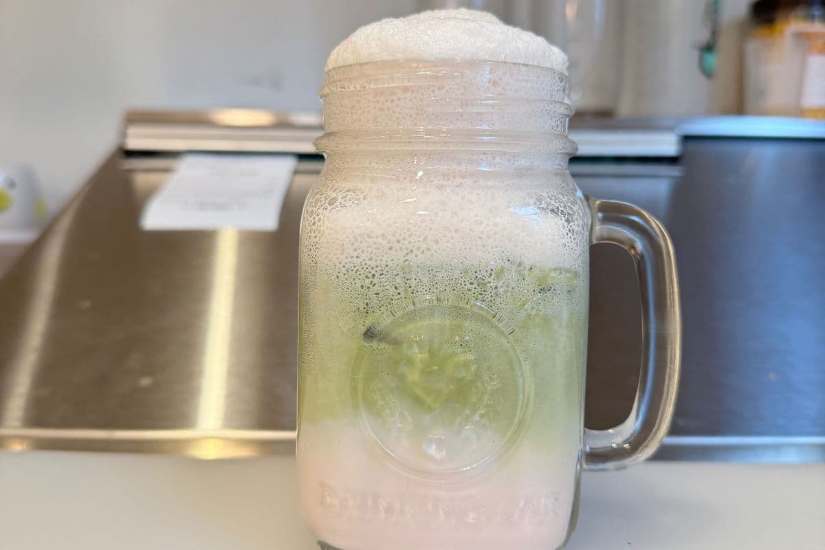 Rose Matcha Latte