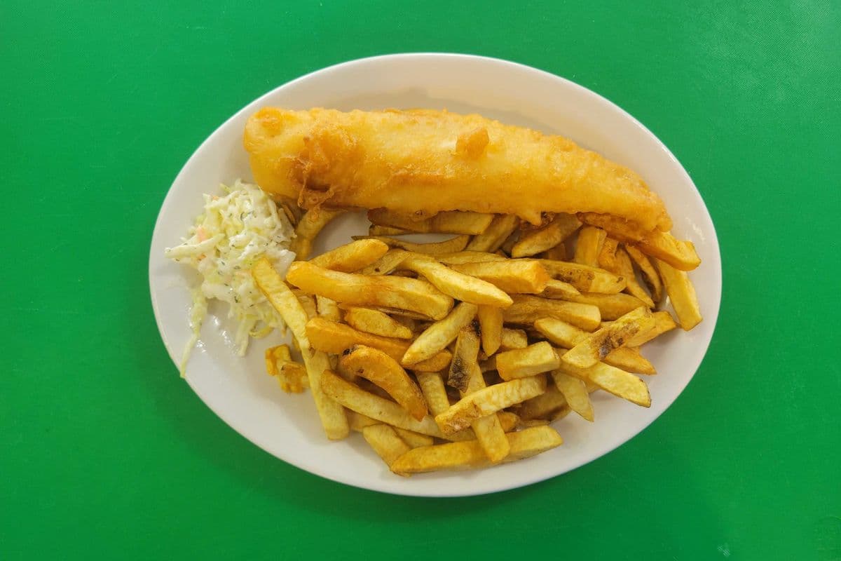 Haddock and Chips (1 pc)