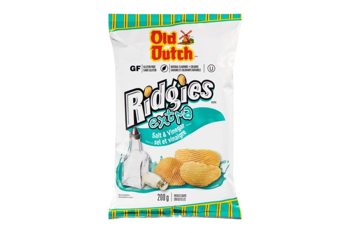 Old Dutch Ridgies Extra Salt & Vinegar (200 g)